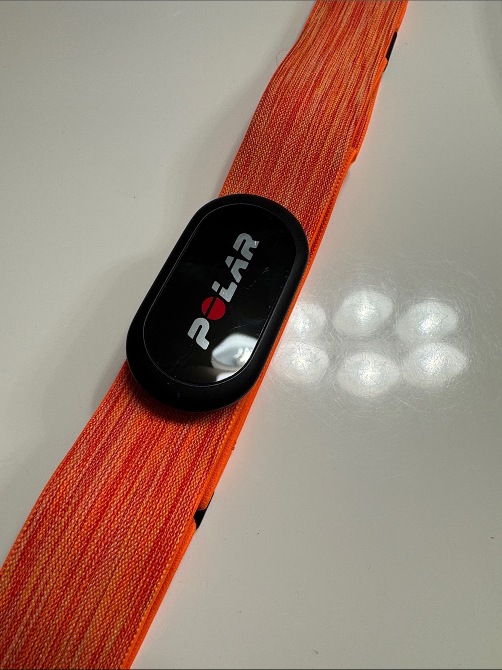 Heart Rate Sensor with Orange Chest Strap